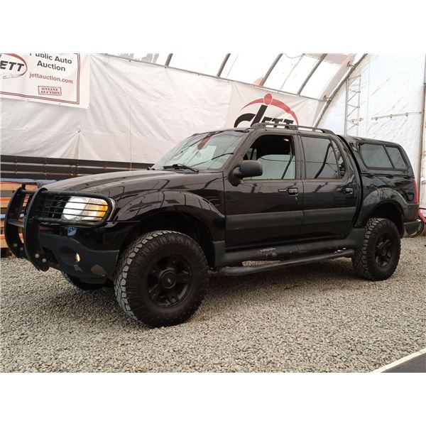 H2 --  2003 FORD EXPLORER SPORT TRAC 4X4, Black, 253310 KM