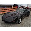 Image 37 : 0ZF --  1976 CHEVROLET CORVETTE STINGRAY T TOP, Black, 95873 MILES TMU 5 DIGIT ODO KM