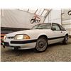 Image 2 : 0ZC --  1990 FORD MUSTANG LX, White, 116450 KM "NO RESERVE"