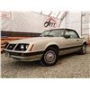 Image 2 : 0L --  1983 FORD MUSTANG GLX CONVERTIBLE, Green, 22,917 TMU KM