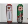 Image 1 : Lot of 2 12" Texaco Thermometers