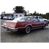 Image 18 : 0ZN --  1978 FORD THUNDERBIRD, Red, 73,280 MILES TMU