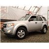 Image 1 : A1 --  2011 FORD ESCAPE XLT, Silver, 223304 KM  "NO RESERVE"