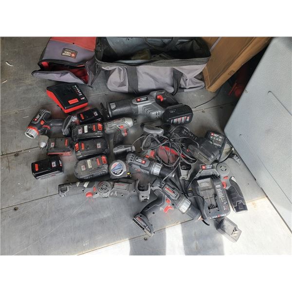 18 volt Porter Cable Power Tools, Batteries And Chargers