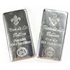 Image 1 : (2) Kilo .999 Proof Fleur De Lis Silver Bars