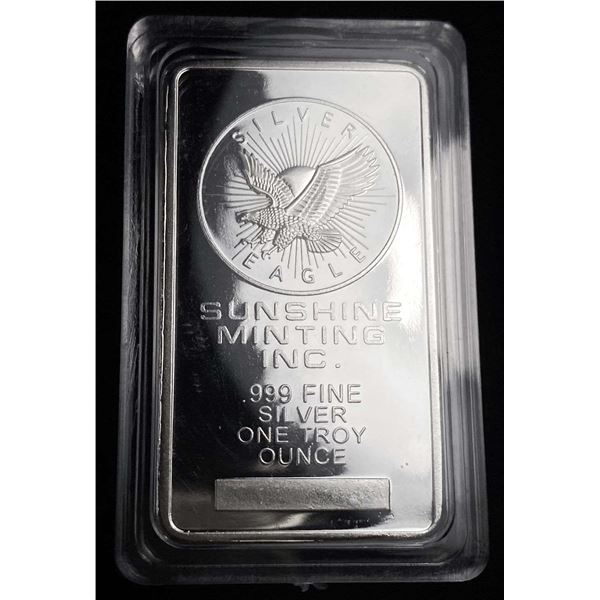 Sunshine Minting Inc 1 ozt .999 Silver Bar