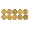 Image 1 : (10) $5.00 Liberty Gold Almost Mint