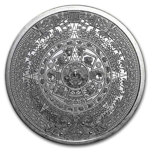 Roll (20-coins) Aztec Calendar 1 ozt .999 Silver