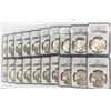 Image 12 : (20) NGC MS63 Peace Silver Dollars