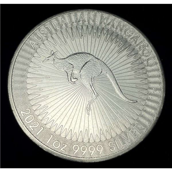 2021 Australia $1 Kangaroo .9999 Silver 1 ozt
