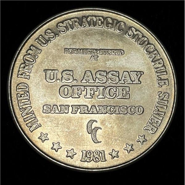 1981-CC U.S. Assay Office 1 ozt .999 Silver Trade