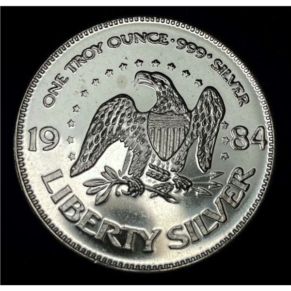 1984 A-Mark "Life Liberty Happiness" Proof 1 ozt .999 Silver
