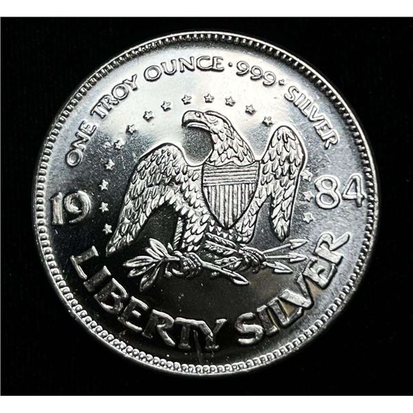 1984 A-Mark "Life Liberty Happiness" Proof 1 ozt .999 Silver