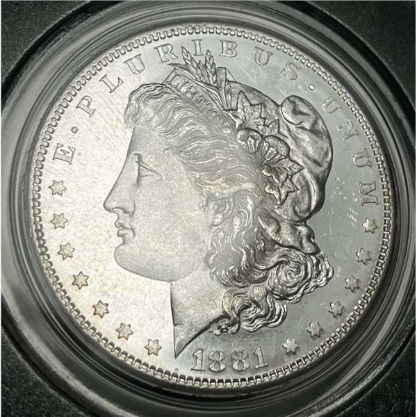 OGH 1881-S Morgan Silver Dollar PCGS MS65