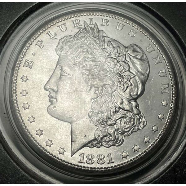 OGH 1881-S Morgan Silver Dollar PCGS MS65