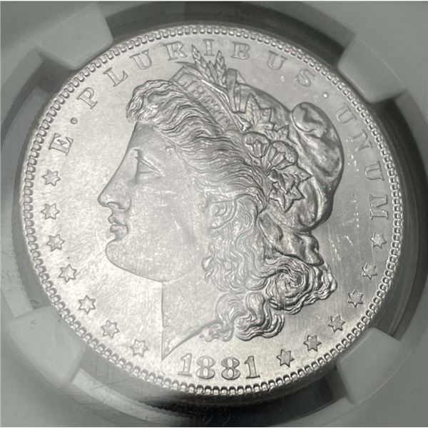 1881-S Morgan Silver Dollar NGC MS65
