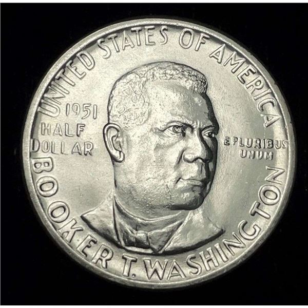 1951 Booker T. Washington Silver Commemorative Half Dollar