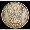Image 1 : 1946 Great Britain 3 Pence Key Date