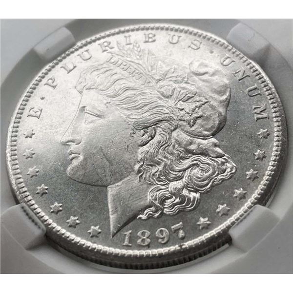 1897-S Morgan Silver Dollar MS65+ PL