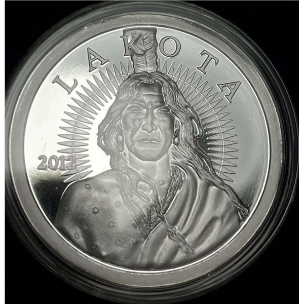 2012 Lakota "Currency Of The Free And Independent Nation" Proof 1 ozt .999 Silver