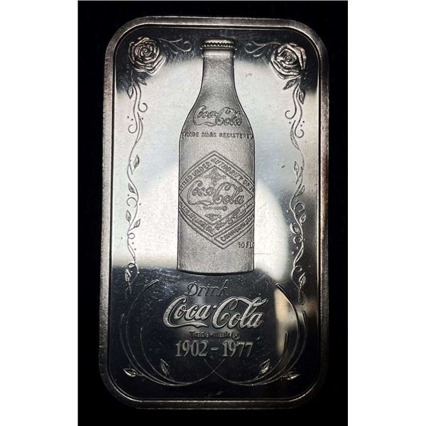 1902-1977 Coca-Cola 1 ozt .999 Silver Bar