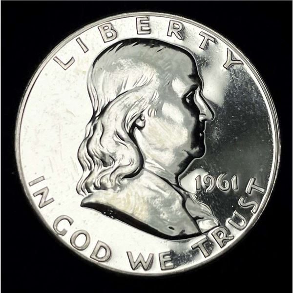 1961 Franklin Silver Half Dollar PR66