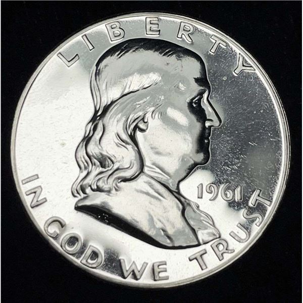 1961 Franklin Silver Half Dollar PR67 CAM