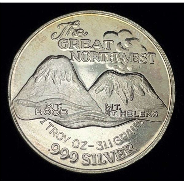 The Great Northwest Proof 1 ozt .999 Silver Trade Unit