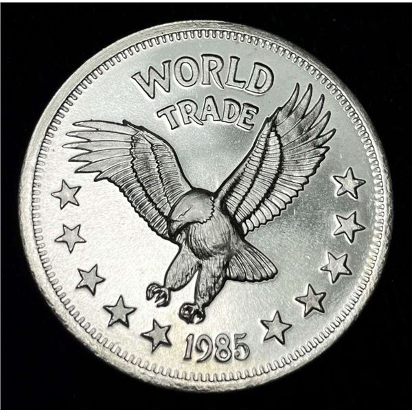 1985 One World Trade Unit Proof .999 Silver 1 ozt