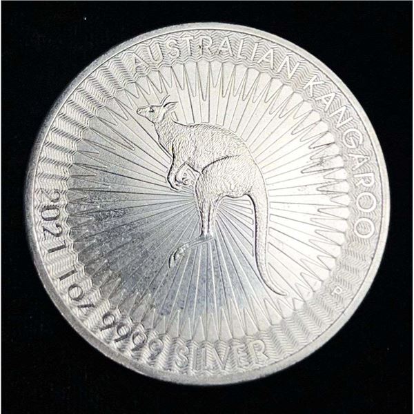 2021 Australian Kangaroo 1 ozt .9999 Silver Dollar