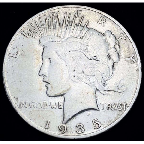 1935-S Peace Silver Dollar XF