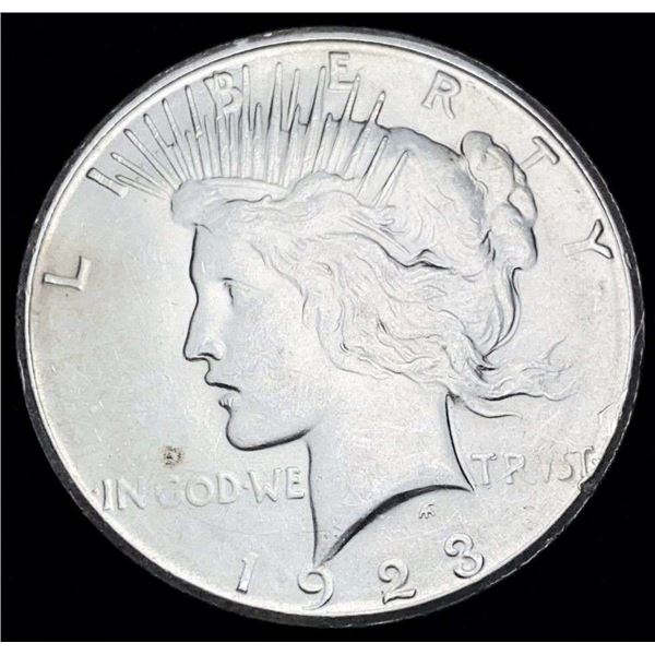 1923-S Peace Silver Dollar MS60