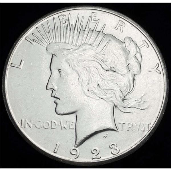 1923-S Peace Silver Dollar MS60