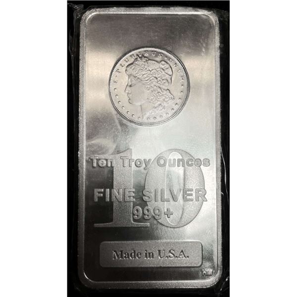 Morgan Design 10 ozt .999 Silver Bar