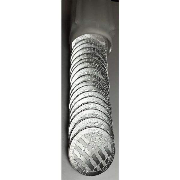 Roll (20-coins) Golden State Mint Eagles 1 ozt .999 Silver