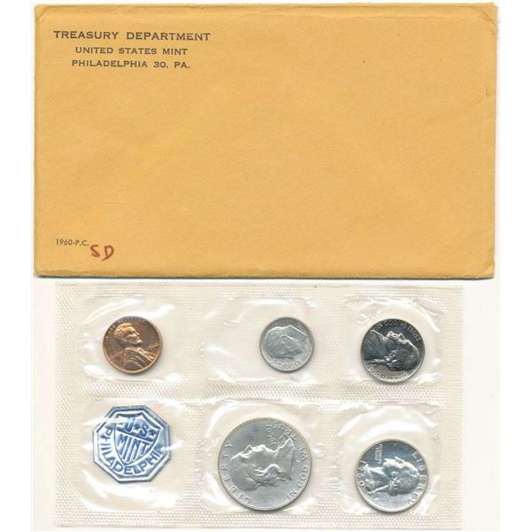 1960 United States Proof Set (5-coins) Small Date
