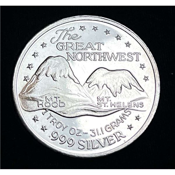 The Great Northwest Proof 1 ozt .999 Silver Trade Unit