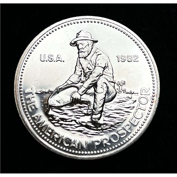 1982 The American Prospector Engelhard Proof 1 ozt .999 Silver