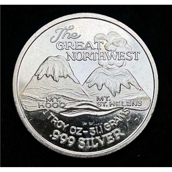 The Great Northwest Proof .999 Silver Trade Unit 1 ozt