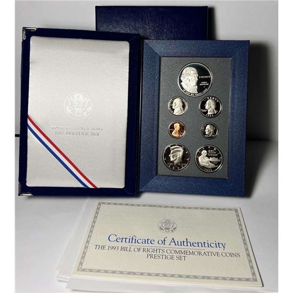 1993-S United States Giant Proof Silver Dollar Prestige Set (7-coins)