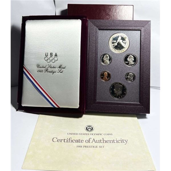 1988-S United States Giant Proof Silver Dollar Prestige Set (7-coins)