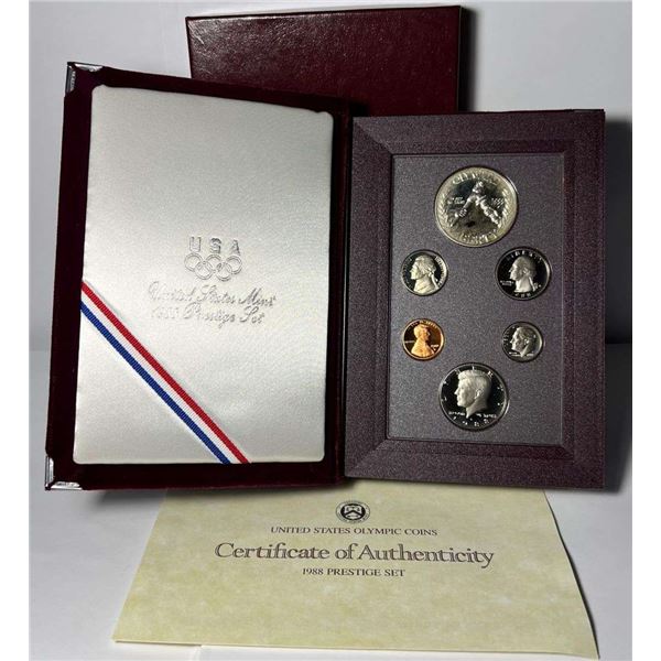 1988-S United States Giant Proof Silver Dollar Prestige Set (7-coins)