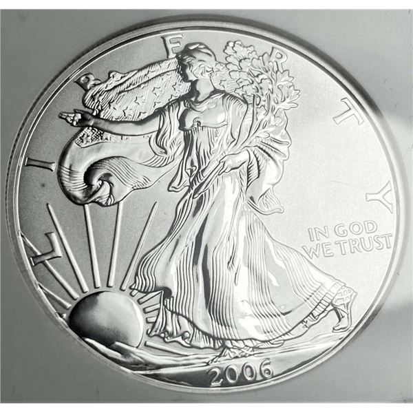 2006-P American Silver Eagle NGC Reverse PF69 20th Anniversary