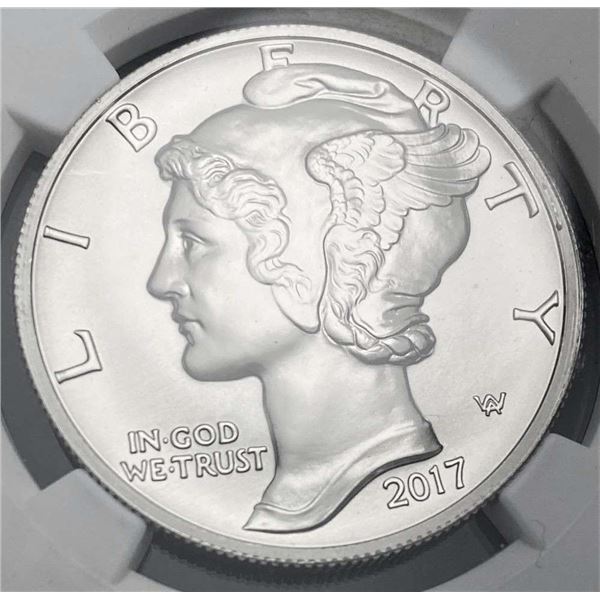 2017 $25 High Relief .9995 Palladium Eagle 1 ozt NGC MS70 First Day Of Issue