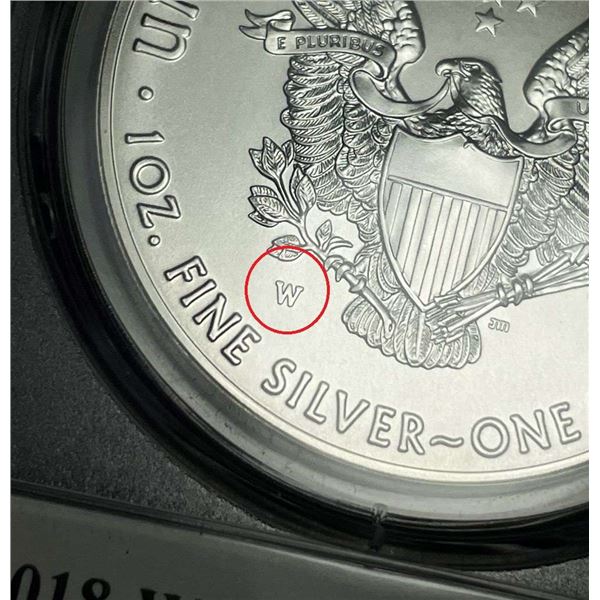 2018-W Burnished American Silver Eagle SP70 PCGS