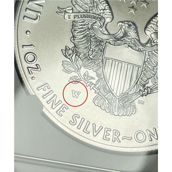 2020-W Burnished American Silver Eagle MS70 NGC First Day of Issue