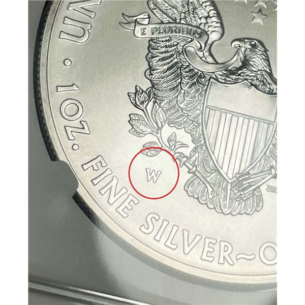 2015-W Burnished American Silver Eagle NGC MS70