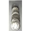 Image 1 : Full Date $10 Face Value 90% Silver Barber Half Dollar Roll (20-Coins)