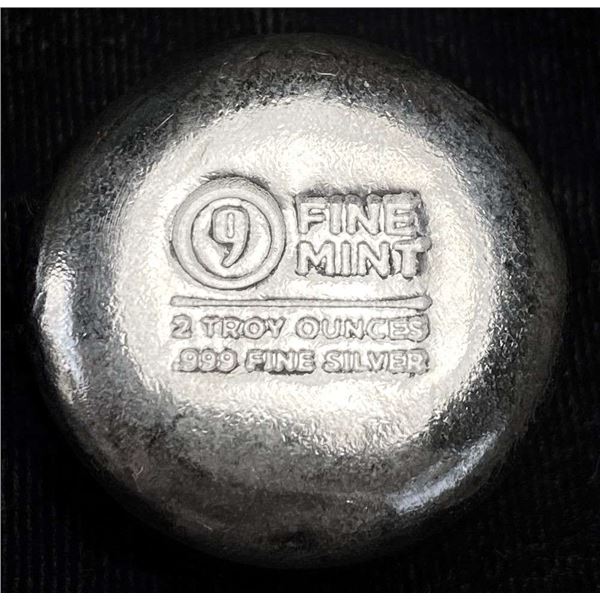 "9" Fine Mint 2 ozt .999 Silver Round