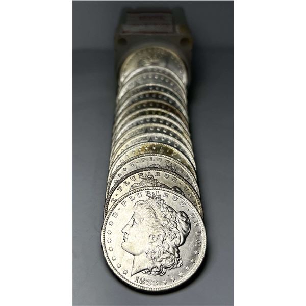 1883-O Old Time BU Morgan Silver Dollar Roll (20-coins)